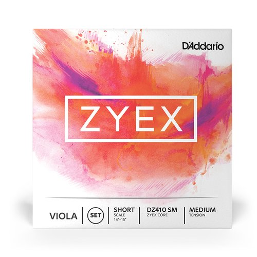 DAddario DZ410 SM Zyex Viola string set, Short Scale, Medium Tension