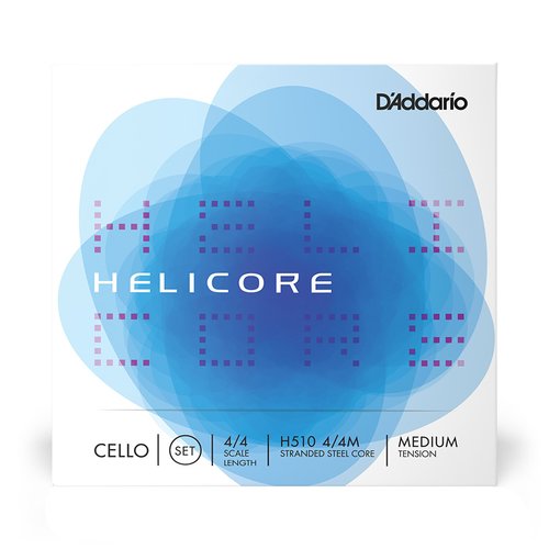 DAddario H510 4/4M Helicore Set di corde per violoncello tensione media