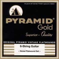 Pyramid 308/12 Gold Flat Wound Super Light 12-Cuerdas