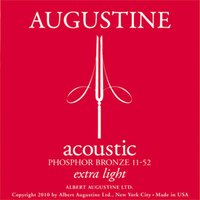 Cordes Augustine Rouge 011/052 pour guitare folk
