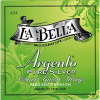 La Bella Argento Pure Silver - Medium Tension