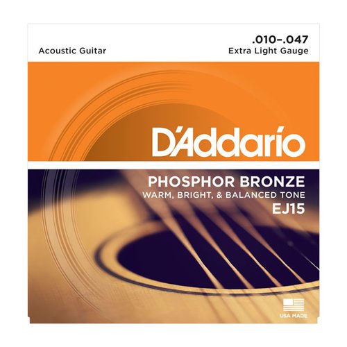 DAddario EJ15 10/47 Phosphor Bronze Saitensatz Westerngitarre