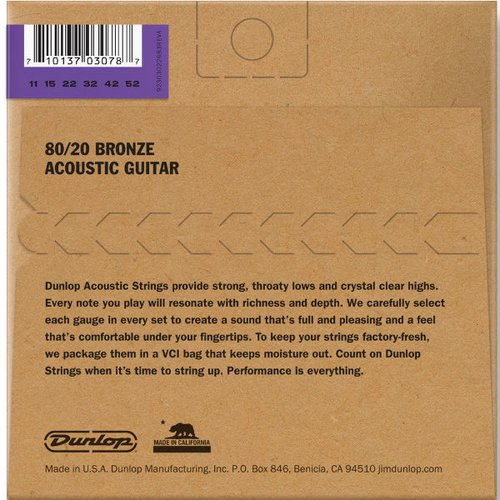 Dunlop DAB1152 Acoustic 80/20 Light 011/052