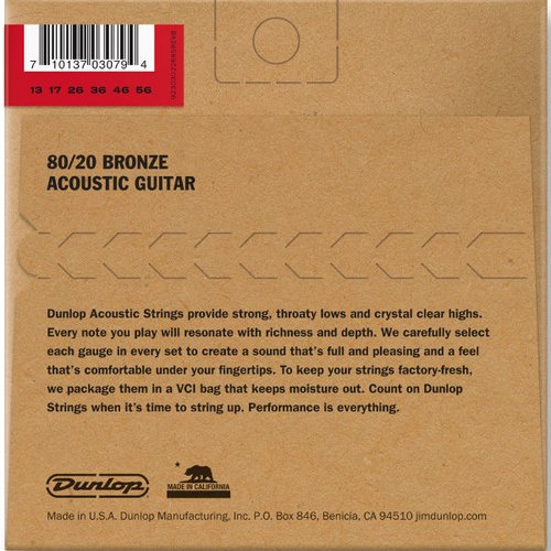Dunlop DAB1356 Acoustic 80/20 Medium 013/056