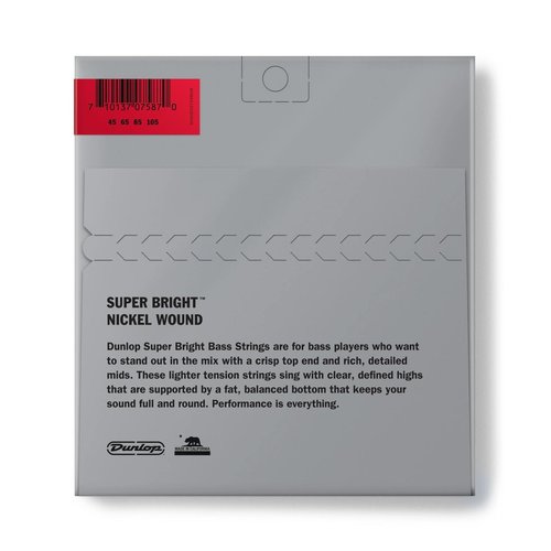 Cordes Dunlop DBSBN45105 Nickel Plated Steel Super Bright 045/105