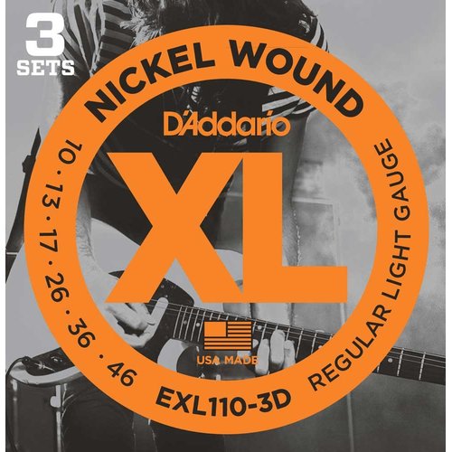 DAddario EXL110-3D 10-46 - Pack di 3 set