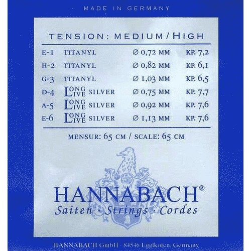 Hannabach cuerda suelta Titanyl 9504 MHT - D4