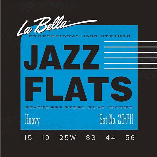 LaBella 20-PH Jazz Flats Heavy 015/056 Flatwound E-Gitarrensaiten