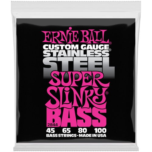 Ernie Ball EB2844 Super Slinky Stainless Steel 45-100 Basssaiten