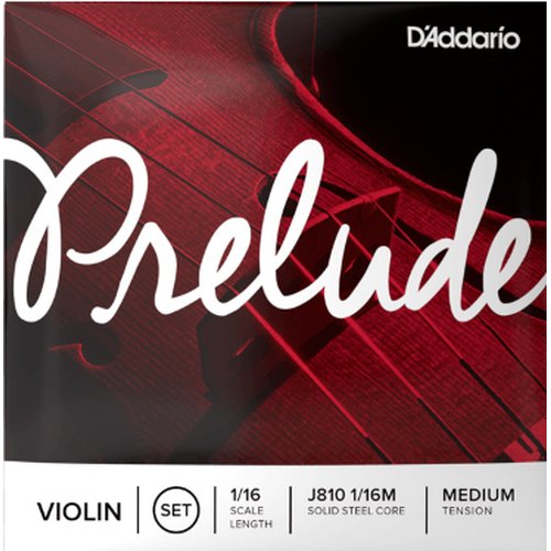 DAddario J810 1/16M violin string set medium tension