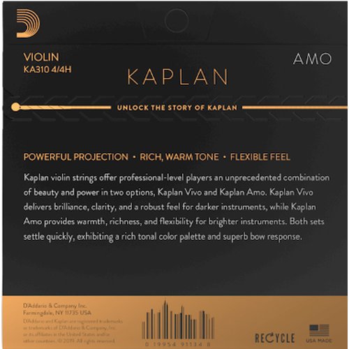 DAddario KA310 4/4H Kaplan Amo corda di violino impostato Heavy