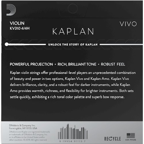 DAddario KV310 4/4H Kaplan Vivo VIolin-Saitensatz Heavy