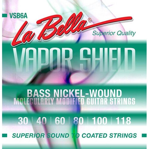LaBella Vapor Shield VSB6A Nickel-Wound Basse 030/118 6-Cordes