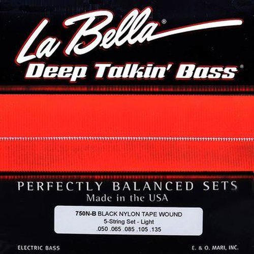 La Bella 750N-B Jeu de cordes pour basse lectrique  5 cordes