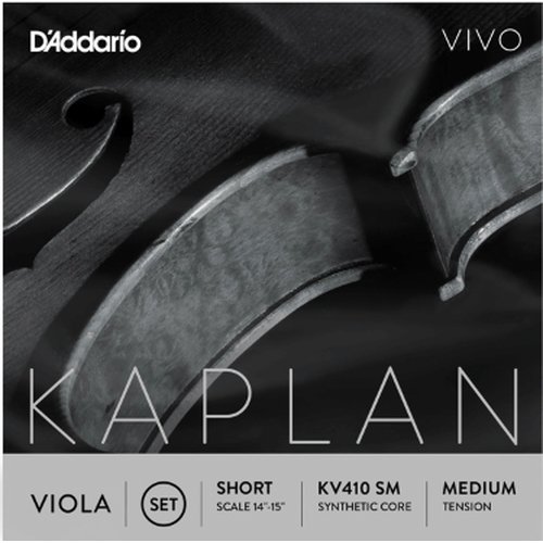 DAddario KV410 SM Kaplan Vivo Viola Set, Short Scale, Medium Tension