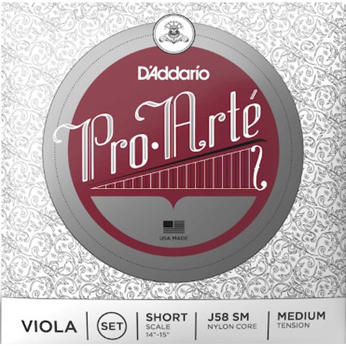 DAddario J58 SM Pro-Arte Viola-Saitensatz, Short Scale, Medium Tension