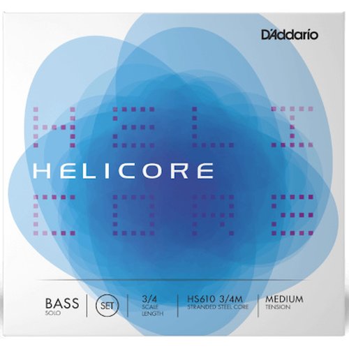 Cordes de contrebasse DAddario Helicore Solo 3/4 Medium Tension HS612 3/4M (E)