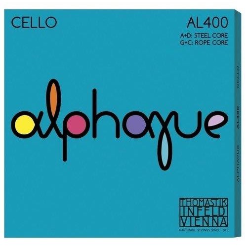 Thomastik-Infeld Juego de cuerdas para violonchelo 3/4 Alphayue, AL400 3/4 (media)