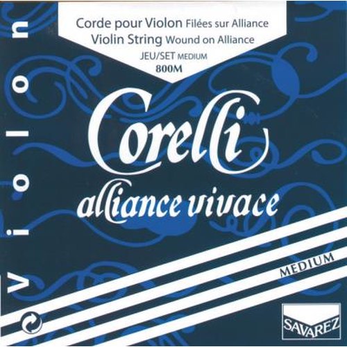 Corelli Set di corde per violino (E con loop) Alliance, 800M (media)