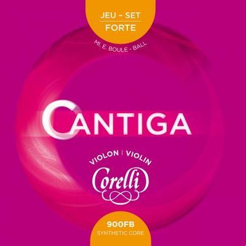 Corelli Violin strings Cantiga set with E ball, 900FB (strong)