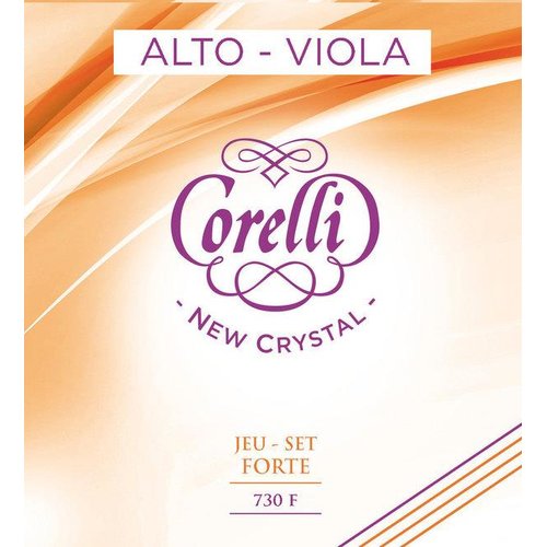 Corelli Juego de cuerdas para viola con lazo A New Crystal, 730F (fuerte)